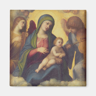 Aimant Madonna and Child and child in Glory, c.1520 (oil