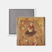 Aimant Madonna avec un Rose Bush (Recto/Verso)