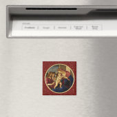 Aimant Madonna de Botticelli. Cadeau de Noël en beaux-art (In Situ (Lave-vaisselle))