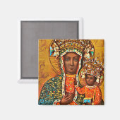 Aimant Madonna de Czestochowa (Recto/Verso)