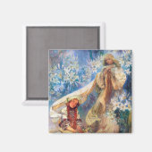 Aimant Madonna de la Lily, Mucha (Recto/Verso)