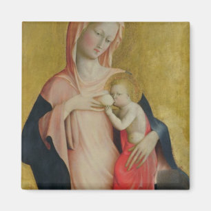 Aimant Madonna de l'humilité, c.1410 (tempera sur le