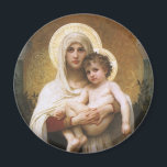 Aimant Madonna des Roses par Bouguereau<br><div class="desc">Madonna des Roses (1903) de Bouguereau est une vintage peinture de portraits religieux et réalistes de beaux-arts victoriens. Un portrait religieux de la Vierge et de l'Enfant avec Marie-Madeleine tenant le bébé Jésus-Christ avec des halos d'or et entouré de roses. À propos de l'artiste : William-Adolphe Bouguereau (1825-1905) était un...</div>