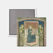 Aimant Madonna Enthronée de saint François d'Assise (Recto/Verso)