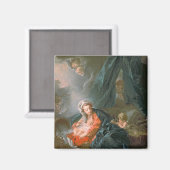 Aimant Madonna et Enfant, 18ème siècle (Recto/Verso)