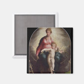 Aimant Madonna et Enfant avec Saint Jean et Saint Jérôme, (Recto/Verso)