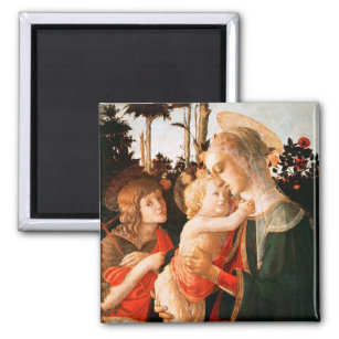 Aimant Madonna et Enfant avec Saint Jean le Baptiste