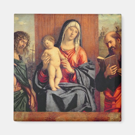 Aimant Madonna et Enfant avec St Jean le Baptiste et St. (Devant)