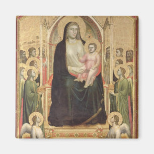 Aimant Madonna et enfant couronnés, c.1300-03 (PRE-resto
