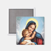 Aimant Madonna et l'enfant (Recto/Verso)