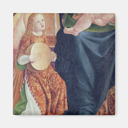 Aimant Madonna et l'enfant avec des musiciens anges (Devant)