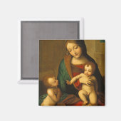 Aimant Madonna et l'enfant avec les saints (Recto/Verso)