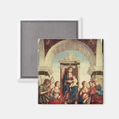 Aimant Madonna et l'enfant avec les saints (Recto/Verso)