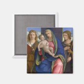 Aimant Madonna et l'enfant avec les saints (Recto/Verso)