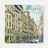 Aimant Madrid. Architecture de Gran Vía. (Devant)