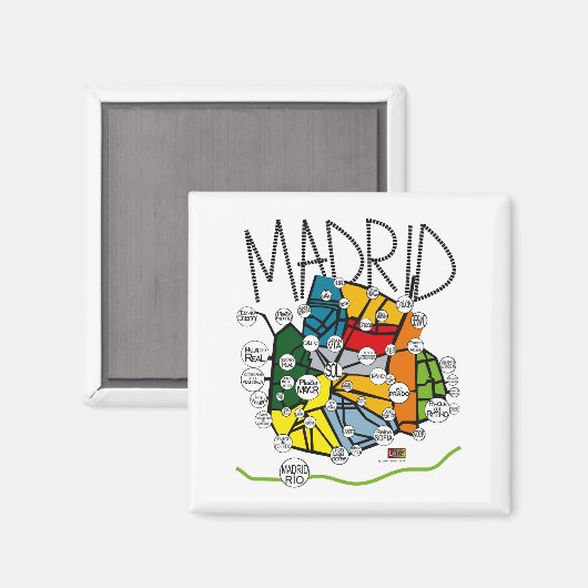AIMANT MADRID. CITIES COLLECTION. (Recto/Verso)