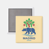 Aimant Madrid Espagne Europe (Recto/Verso)