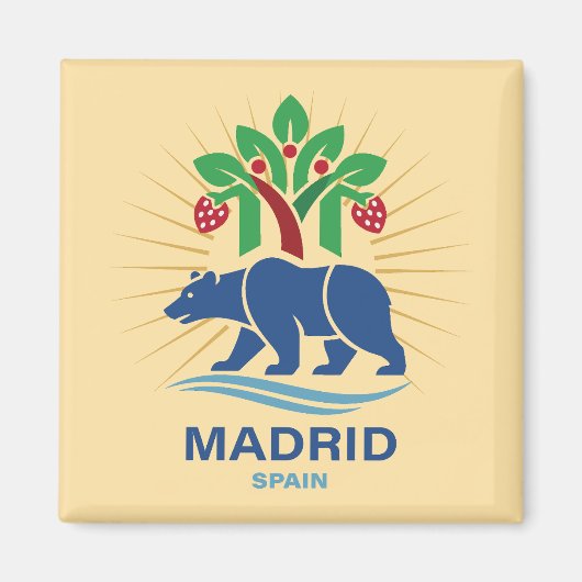 Aimant Madrid Espagne Europe (Devant)