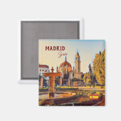 Aimant Madrid Espagne Tourisme souvenir (Recto/Verso)