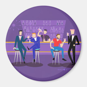 Aimant Magasin de barre gay rétro