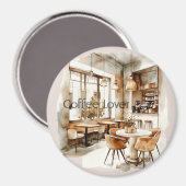 Aimant Magasin de café Cream (Recto/Verso)