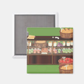 Aimant Magasin de fruits et légumes (Recto/Verso)