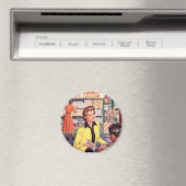 Aimant Magasin d'épicerie Retro heureux shopping cadeaux (In Situ (Lave-vaisselle))