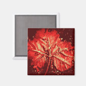 Aimant Magasin feuille d'automne Pop Art (Recto/Verso)