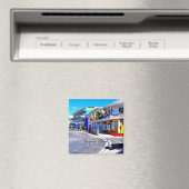 Aimant Magasins colorful des îles Cayman (In Situ (Lave-vaisselle))