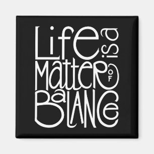 Aimant Magazine blanc de la balance de la vie