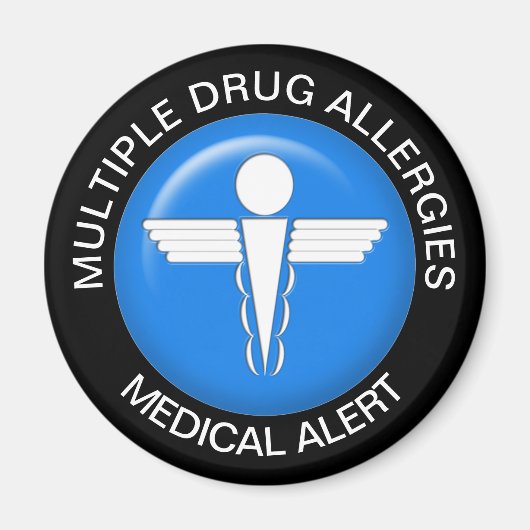 Aimant Magazine d'allergies multiples (Devant)