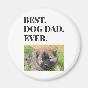 Aimant Magazine photo du meilleur père de chien d'annive