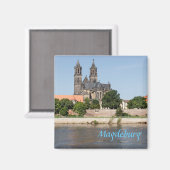 Aimant Magdeburg Elbe vue photo (Recto/Verso)