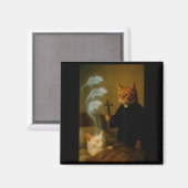 Aimant Mage Cat Meme Cat Exorcism Mouse Funny Fantasy Hum (Recto/Verso)