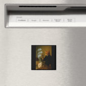 Aimant Mage Cat Meme Cat Exorcism Mouse Funny Fantasy Hum (In Situ (Lave-vaisselle))