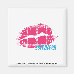 Aimant Magenta de plaid