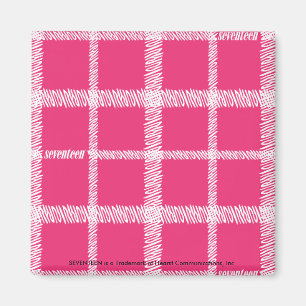 Aimant Magenta de plaid