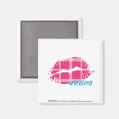 Aimant Magenta Plaid (Recto/Verso)