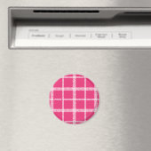 Aimant Magenta Plaid (In Situ (Lave-vaisselle))