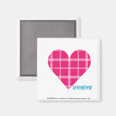 Aimant Magenta Plaid 2 (Recto/Verso)