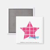 Aimant Magenta Plaid 3 (Recto/Verso)