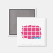 Aimant Magenta Plaid 4 (Recto/Verso)