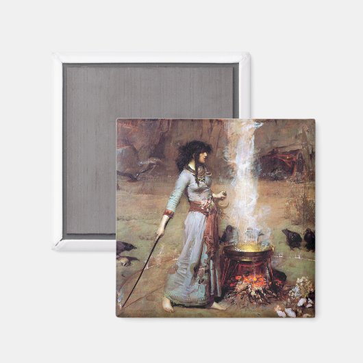 Aimant Magic Circle, John William Waterhouse (Recto/Verso)