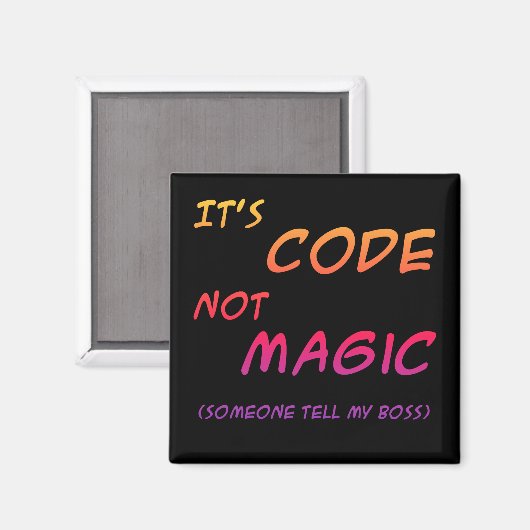 Aimant Magic de code (Recto/Verso)