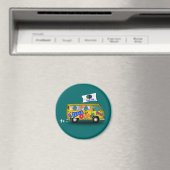 Aimant Magic Hippie Van (In Situ (Lave-vaisselle))