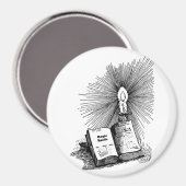 Aimant Magic Spells Livre Bougie (Recto/Verso)