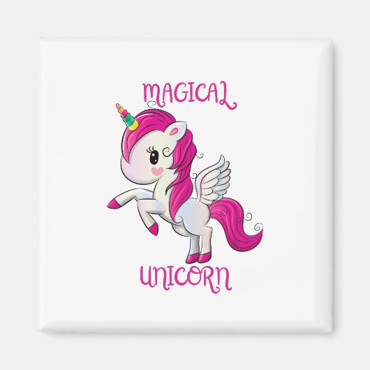 Aimant Magic Unicorn Lover Fan Club (Devant)