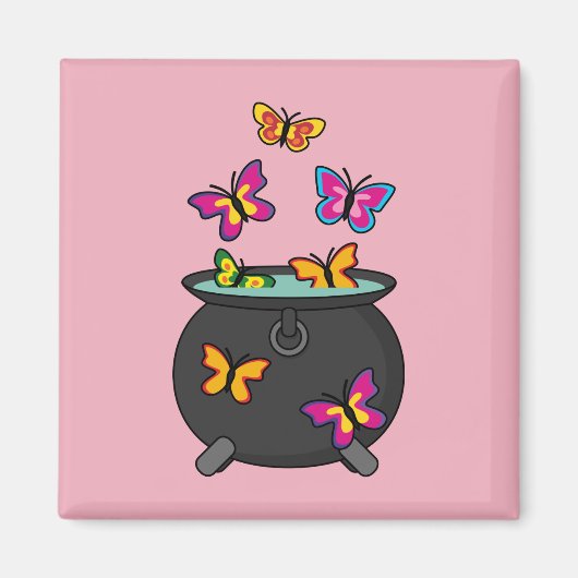 Aimant Magical Butterflies from a cauldron (Devant)