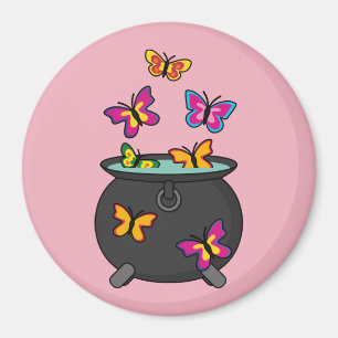 Aimant Magical Butterflies from a cauldron