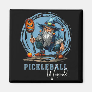 Aimant Magicien de pickleball art de sport fantaisiste dr